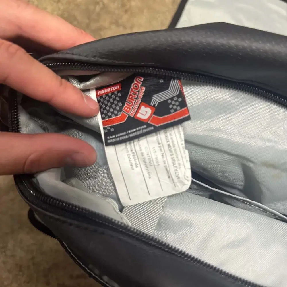 Burton Black Multi-Compartment Messenger Bag with Removable Pouch